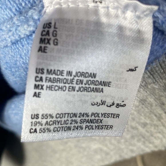 Charter Club Open Front Color-Block Cardigan Sweater Gray & Blues Sz L NWOT - Picture 7 of 7